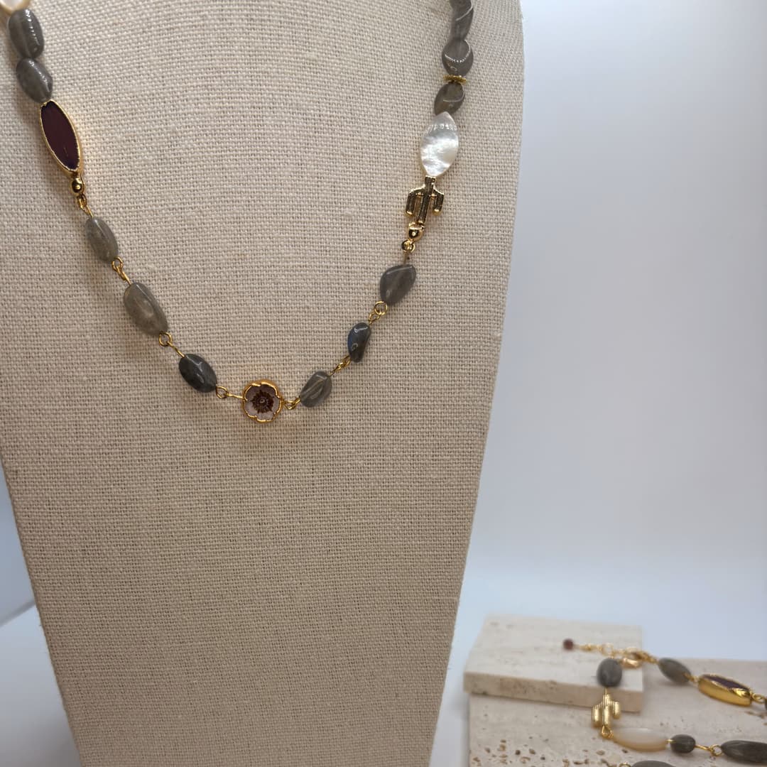 Sunset Stones – Labradorite Necklace