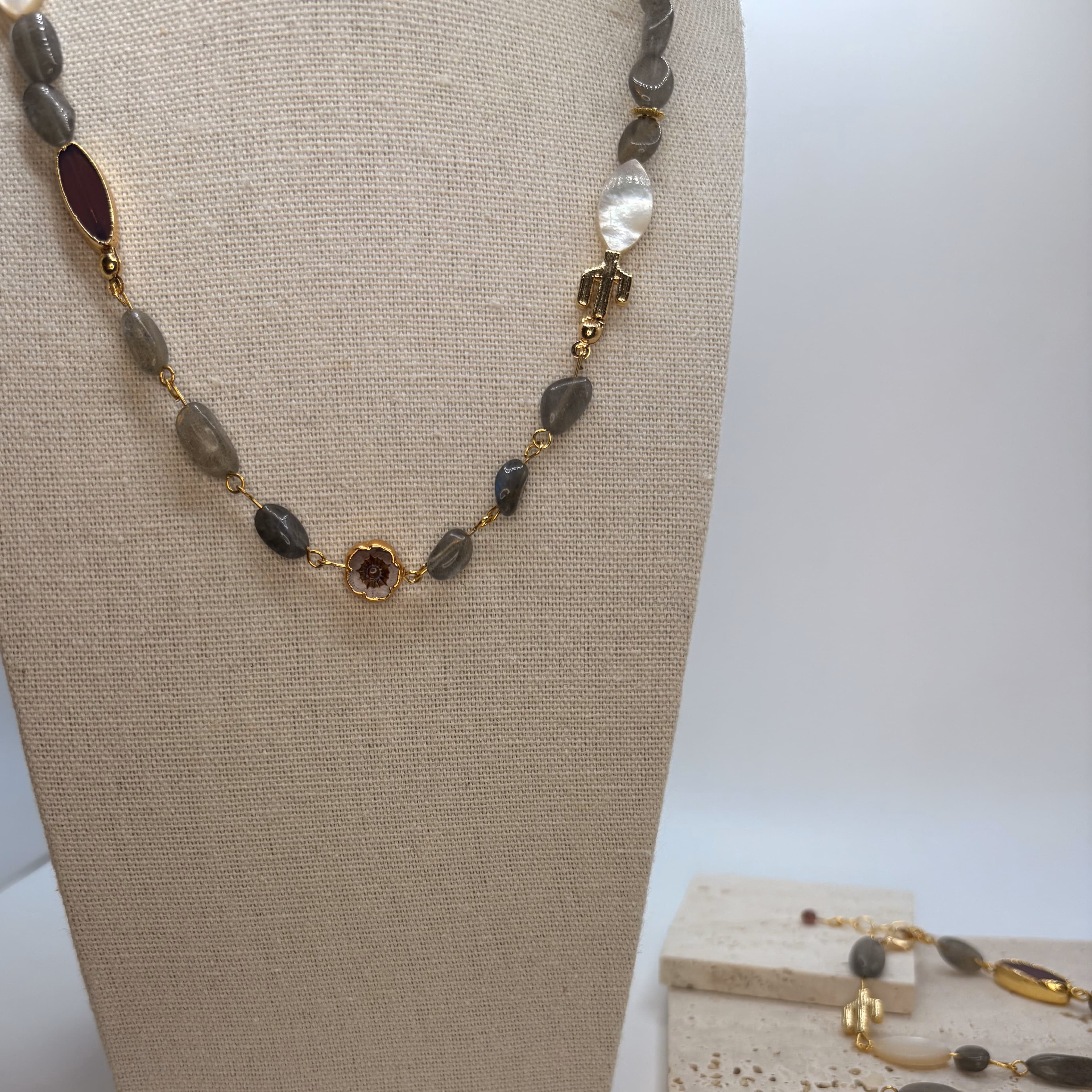 Sunset Stones – Labradorite Necklace