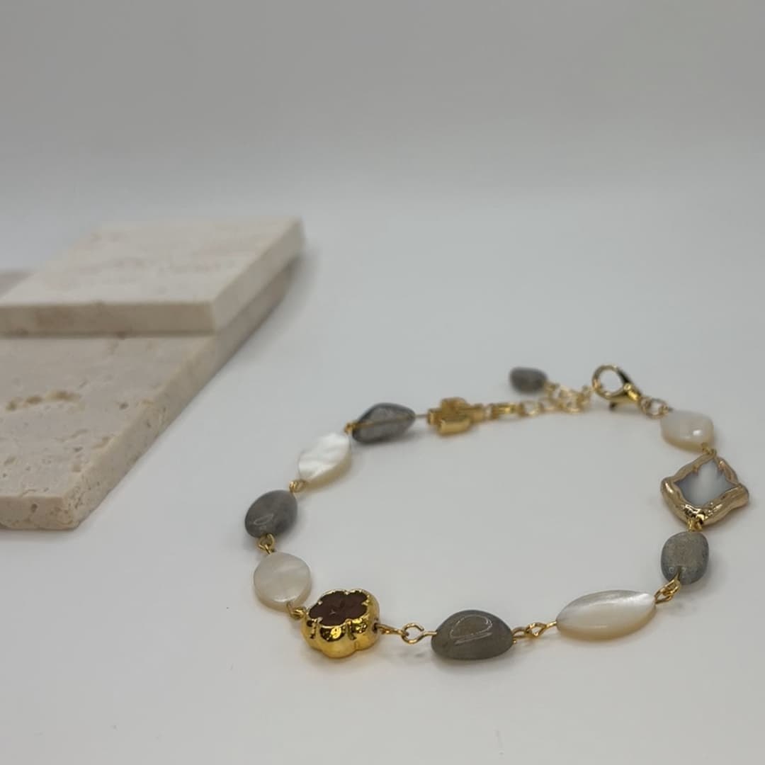 Sunset Stones – Labradorite Anklet