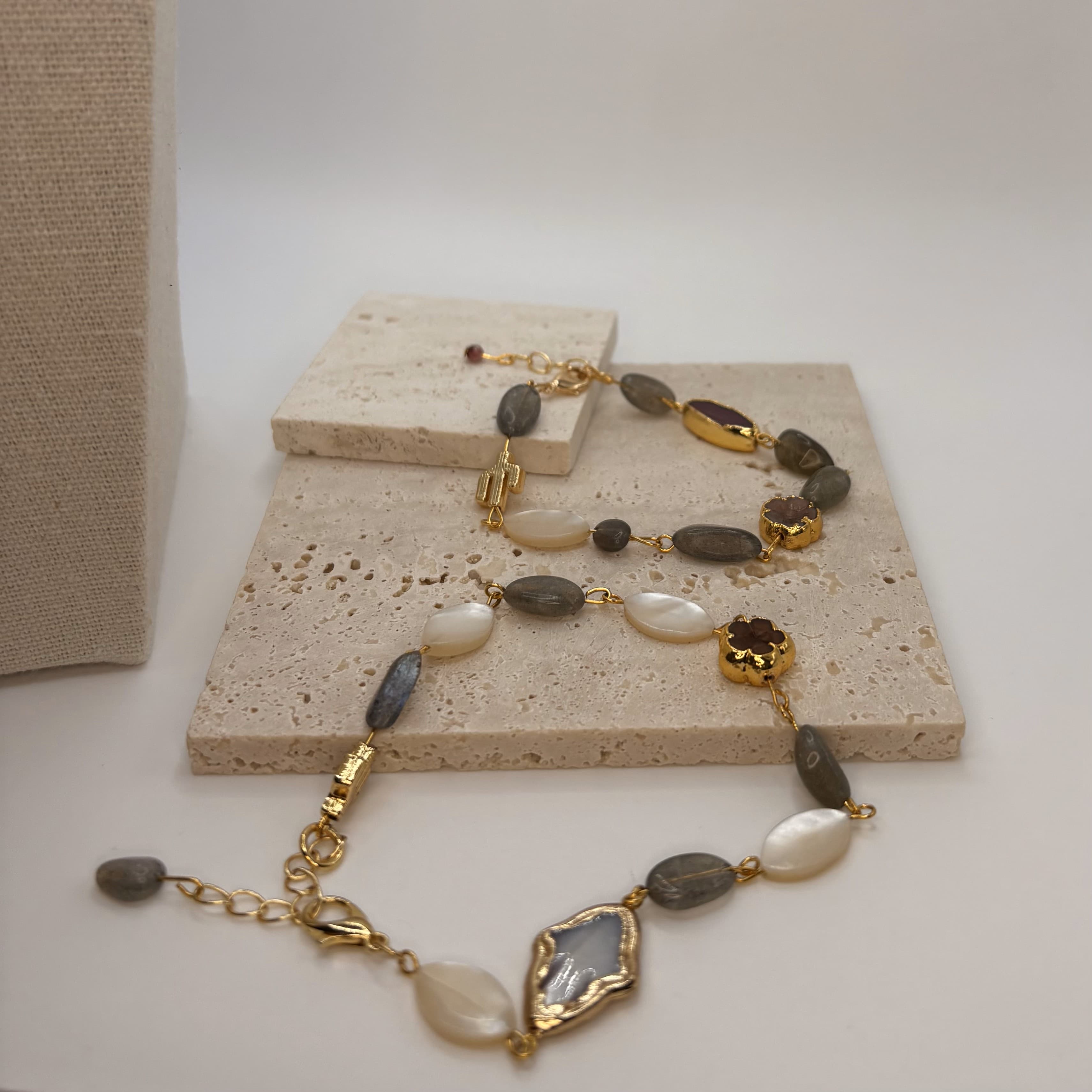Sunset Stones – Labradorite Anklet