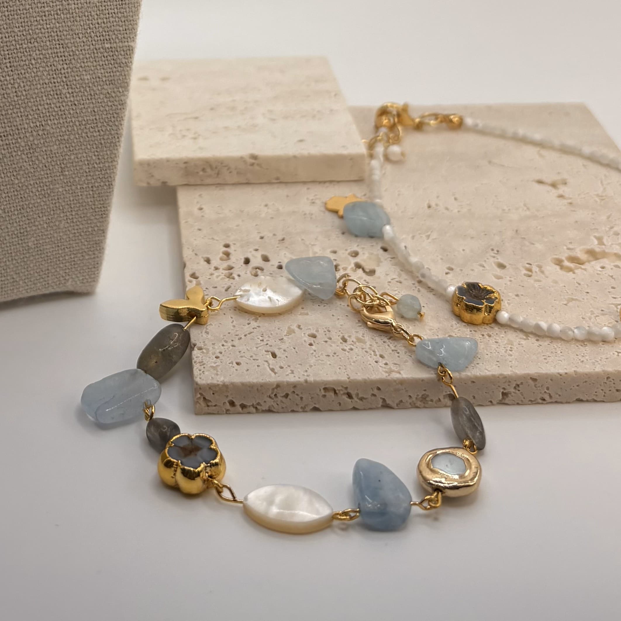 Sunset Stones – Aquamarine Bracelet